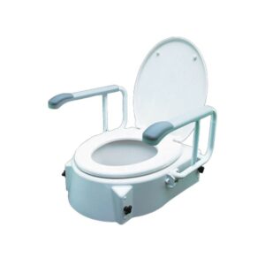 Alza WC inclinable y reposabrazos abatible