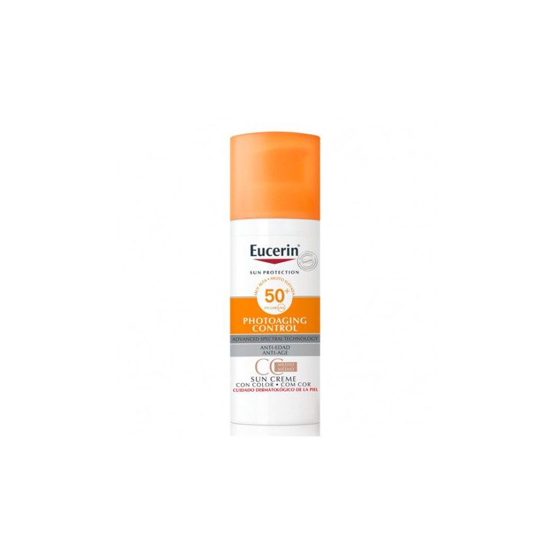 EUCERIN SUN PROTECTION 50+ CREME COLOR PHOTOAGING CONTROL 50 ML
